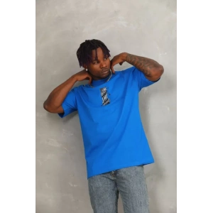 Unisex Oversize Baskılı Bisiklet Yaka Thirt  avi