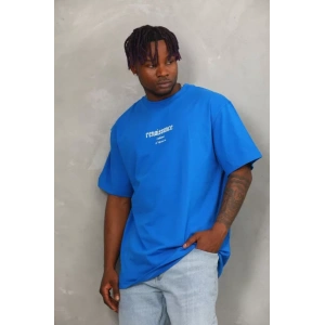 Unisex Oversize Baskılı Bisiklet Yaka Thirt  avi