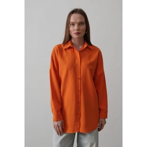 Uzun Kol Gömlek  Oranj