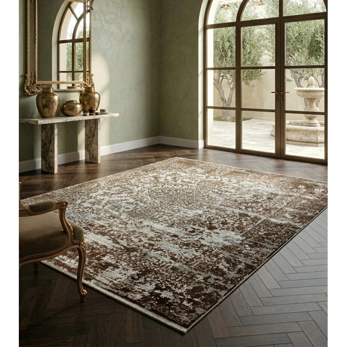 Modern Klasik Desen 100 Tarak Viskon Halı Glorya Serisi