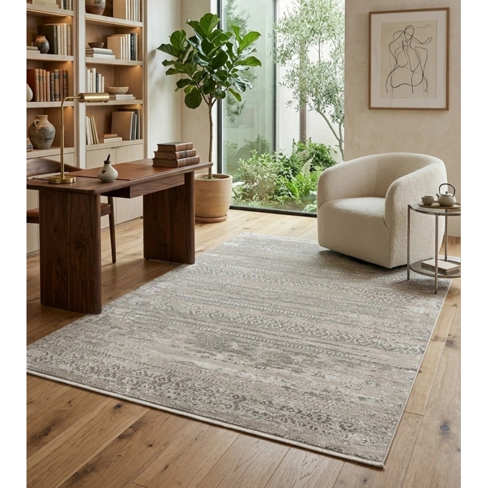 Modern Klasik Desen 100 Tarak Viskon Halı Glorya Serisi