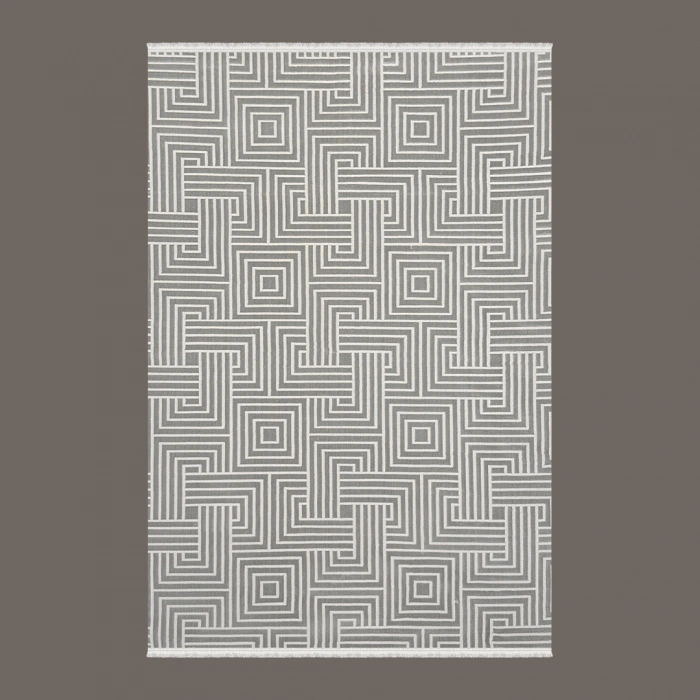 Babil Koleksiyonu Mikrofiber İplik Jüt Taban Lüks Halı