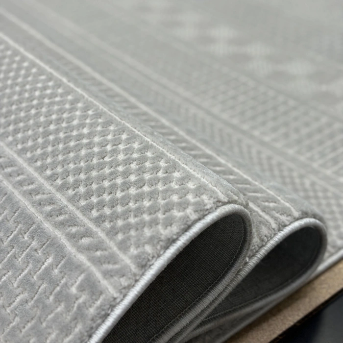 Babil Koleksiyonu Mikrofiber İplik Jüt Taban Lüks Halı