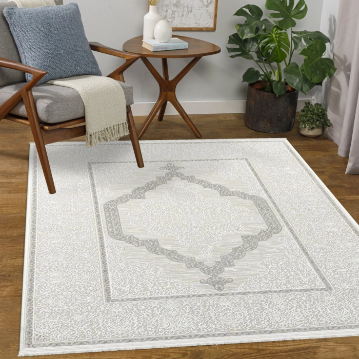 Çırağan Koleksiyonu Mikrofiber İplik Jüt Taban Lüks Halı