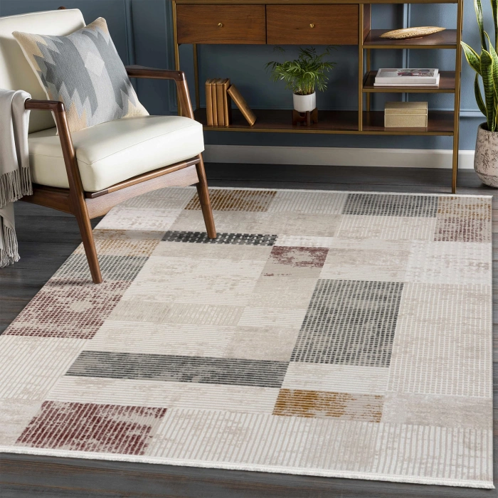 İstinye Koleksiyonu Akrilik İplik Jüt Taban Lüks Halı