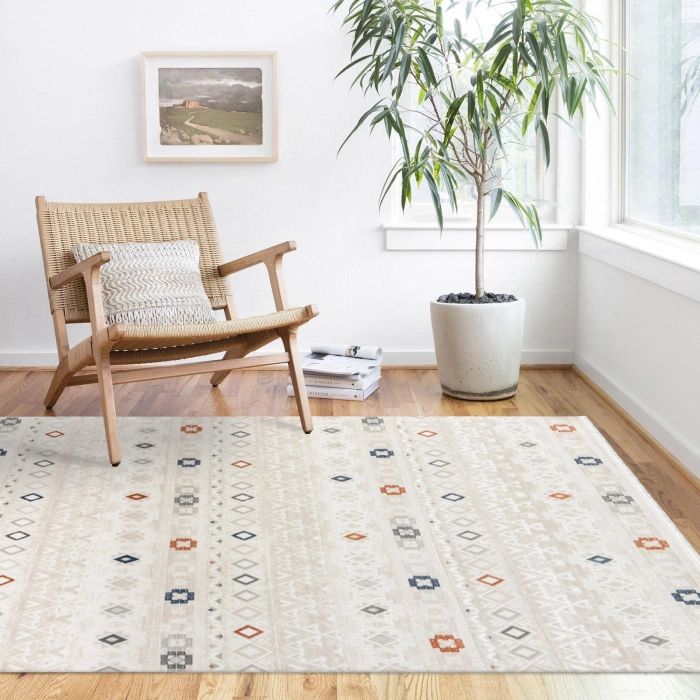 İstinye Koleksiyonu Akrilik İplik Jüt Taban Lüks Halı