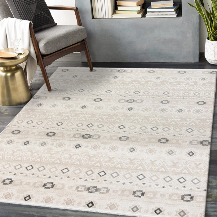 İstinye Koleksiyonu Akrilik İplik Jüt Taban Lüks Halı