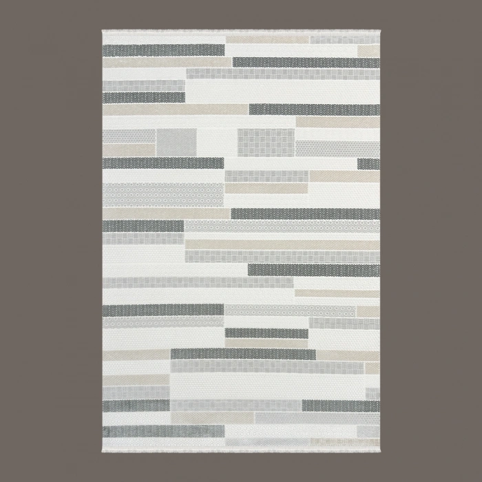 Rumeli Koleksiyonu Akrilik İplik Jüt Taban Lüks Halı