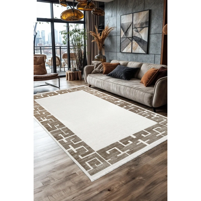 Saloon Koleksiyonu Akrilik İplik Jüt Taban Lüks Halı