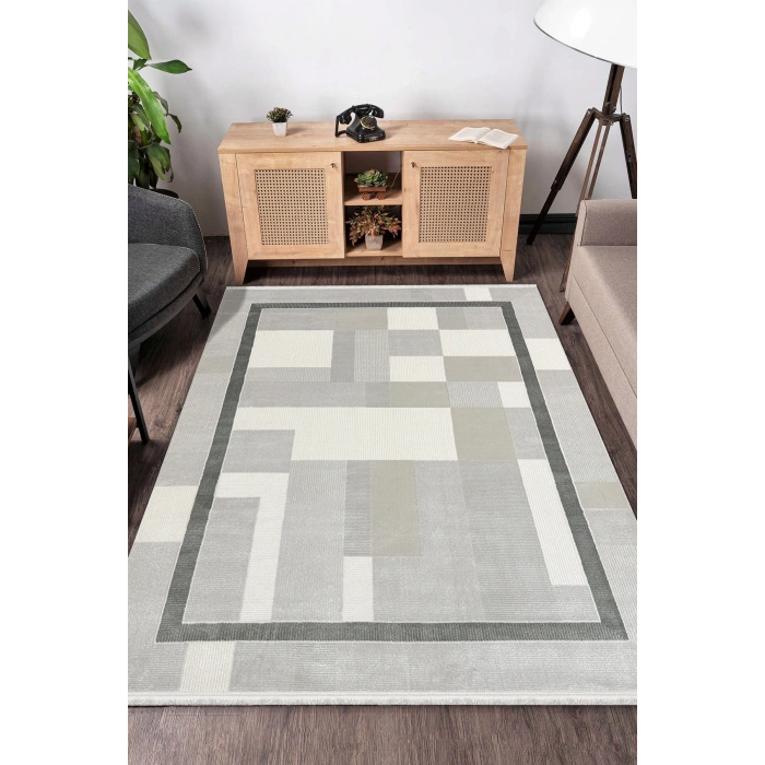 Saloon Koleksiyonu Akrilik İplik Jüt Taban Lüks Halı