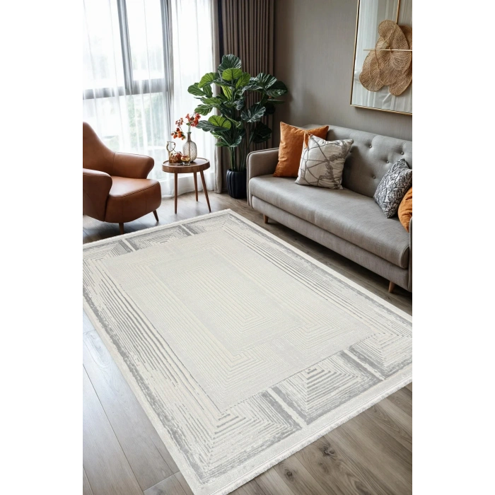 Saloon Koleksiyonu Akrilik İplik Jüt Taban Lüks Halı