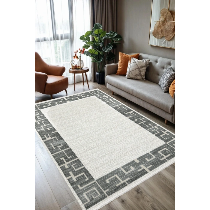 Saloon Koleksiyonu Akrilik İplik Jüt Taban Lüks Halı