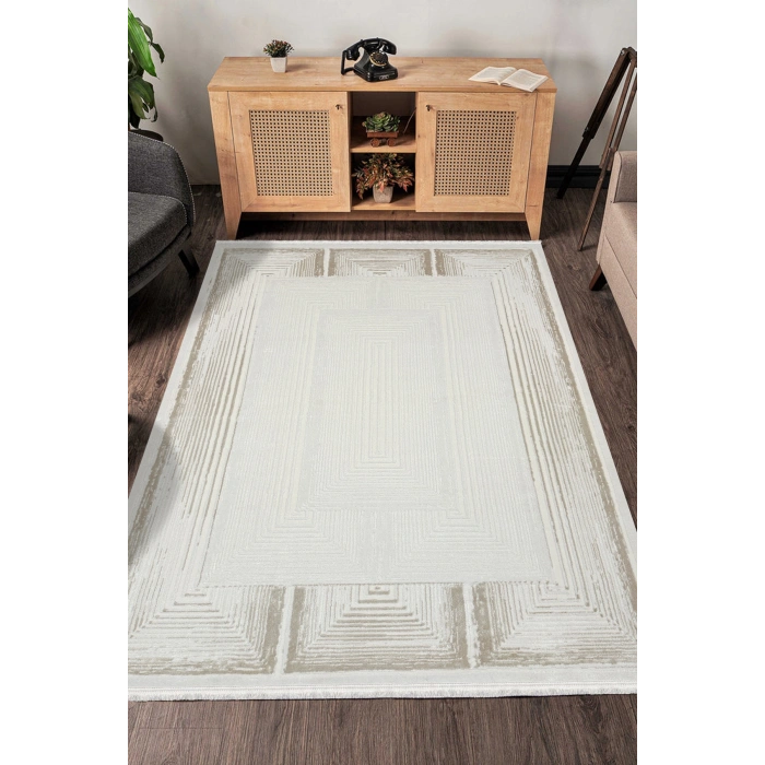 Saloon Koleksiyonu Akrilik İplik Jüt Taban Lüks Halı