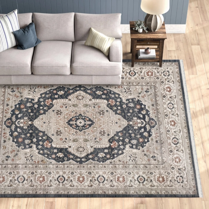 Butik Koleksiyonu Mikrofiber İplik Jüt Taban Lüks Halı