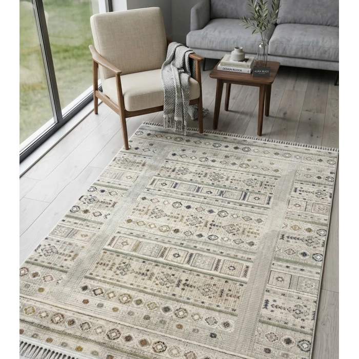 Butik Koleksiyonu Mikrofiber İplik Jüt Taban Lüks Halı