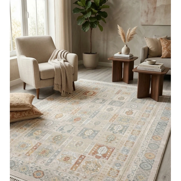 Butik Koleksiyonu Mikrofiber İplik Jüt Taban Lüks Halı