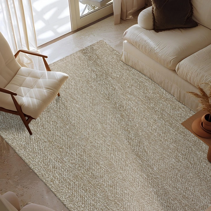 Sunset Koleksiyonu Polyester İplik Jüt Taban Lüks Halı