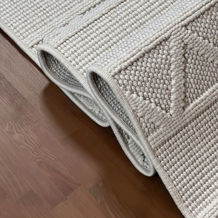 Doha Koleksiyonu Mikrofiber İplik Jüt Taban Lüks Halı