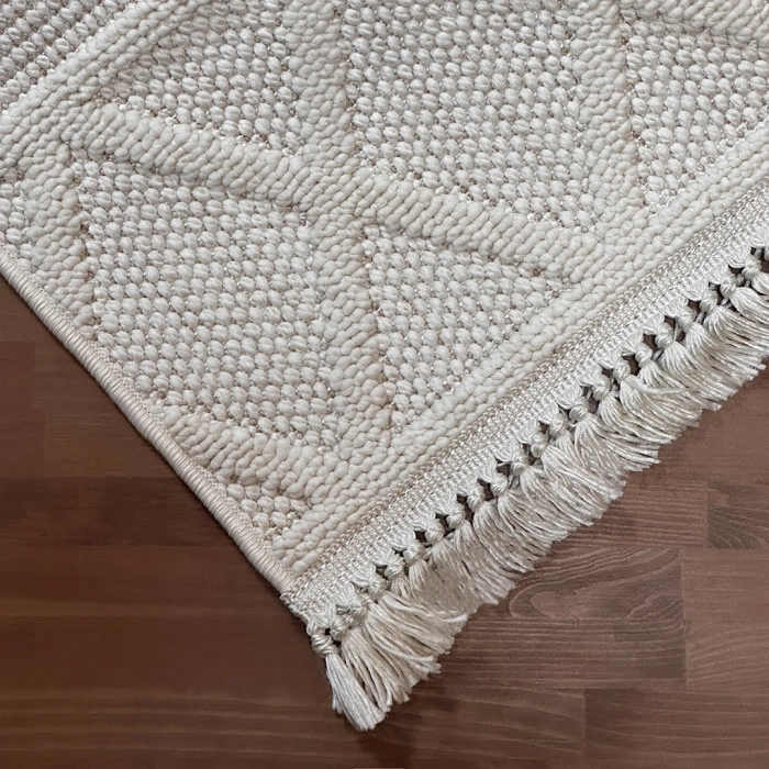 Doha Koleksiyonu Mikrofiber İplik Jüt Taban Lüks Halı