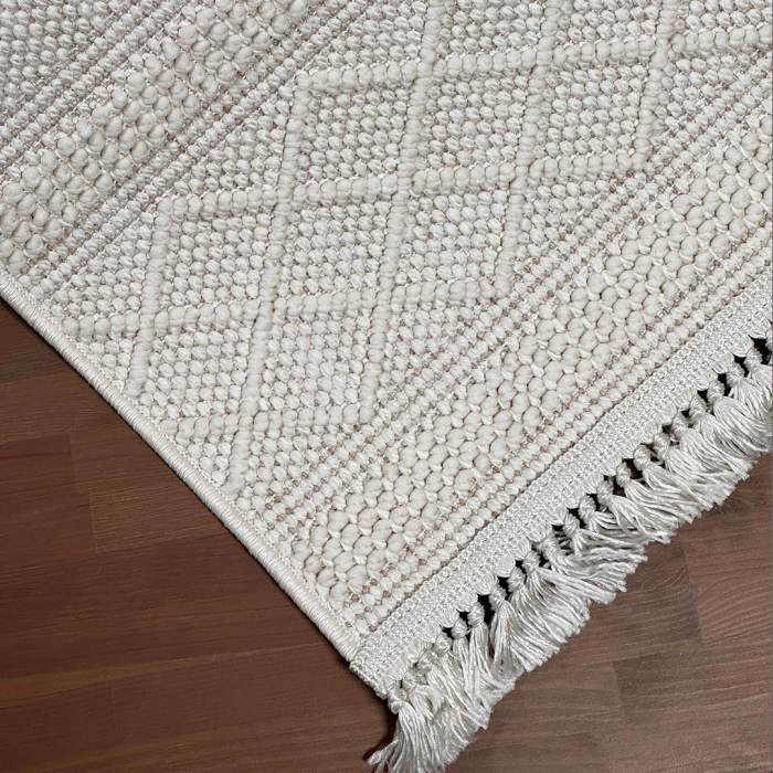 Doha Koleksiyonu Mikrofiber İplik Jüt Taban Lüks Halı