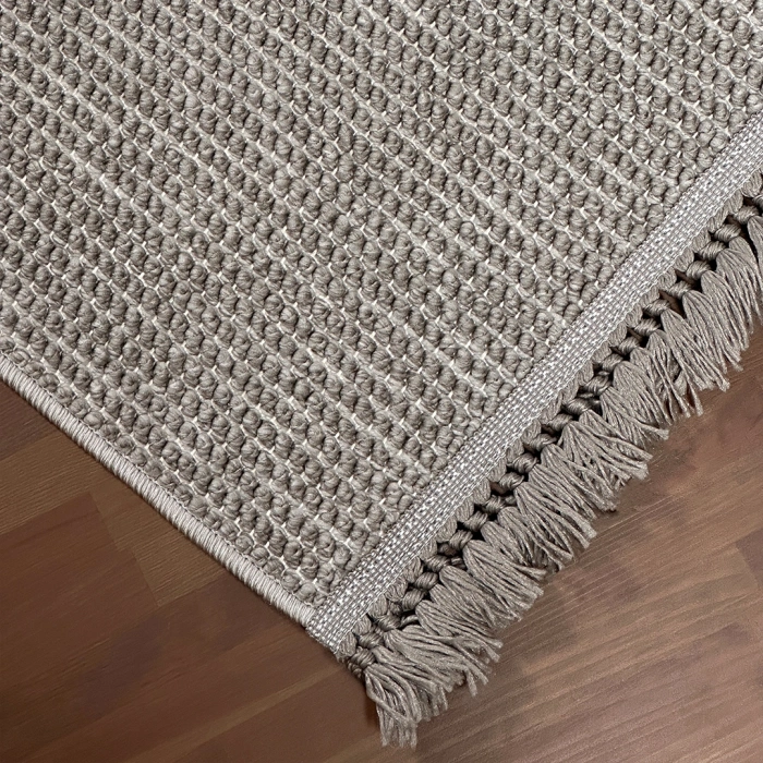 Doha Koleksiyonu Mikrofiber İplik Jüt Taban Lüks Halı