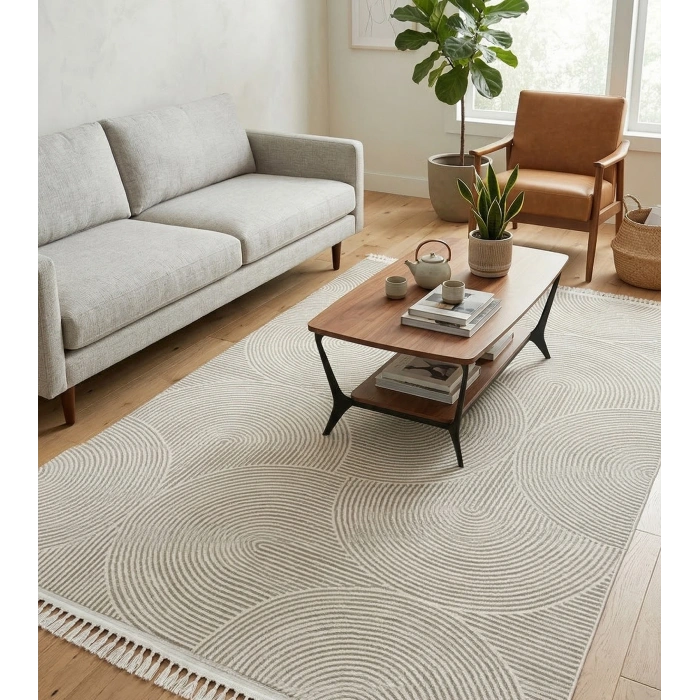 Lizbon Koleksiyonu Modern Desenli Akrilik Makine Halısı