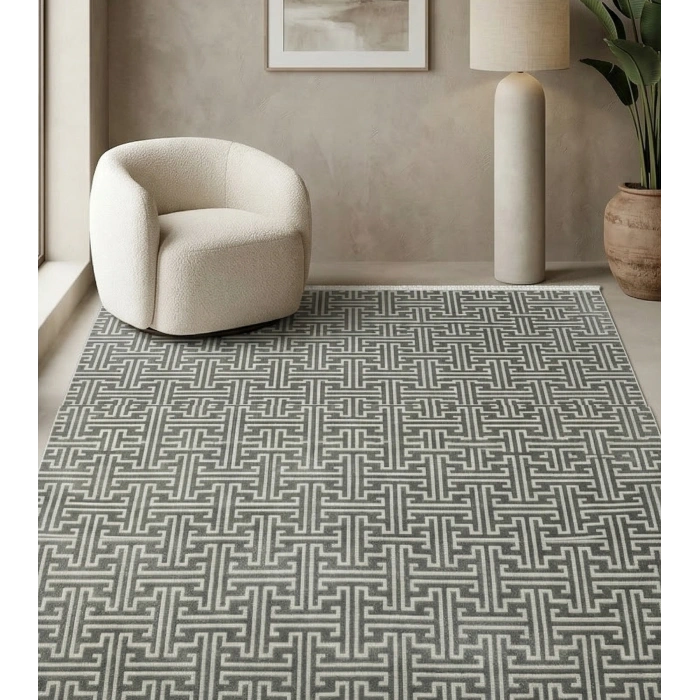 Lizbon Koleksiyonu Modern Desenli Akrilik Makine Halısı