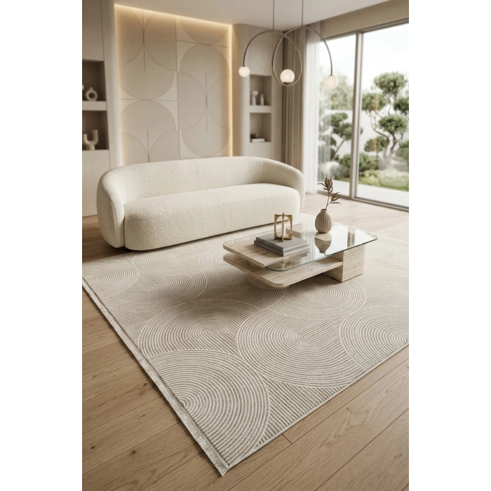 Lizbon Koleksiyonu Modern Desenli Akrilik Makine Halısı