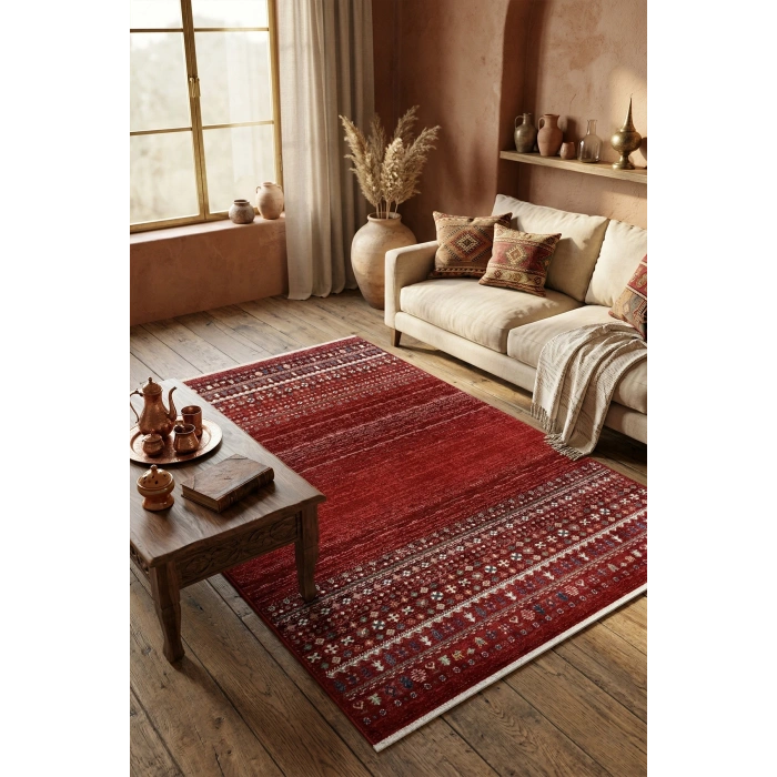 Antique Koleksiyonu Şık ve Dayanıklı Mikrofiber İplik Halı