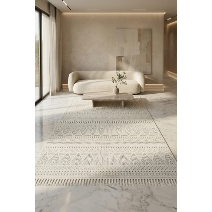 Lavinia Koleksiyonu Modern ve Zarif Desenli Mikrofiber Halı