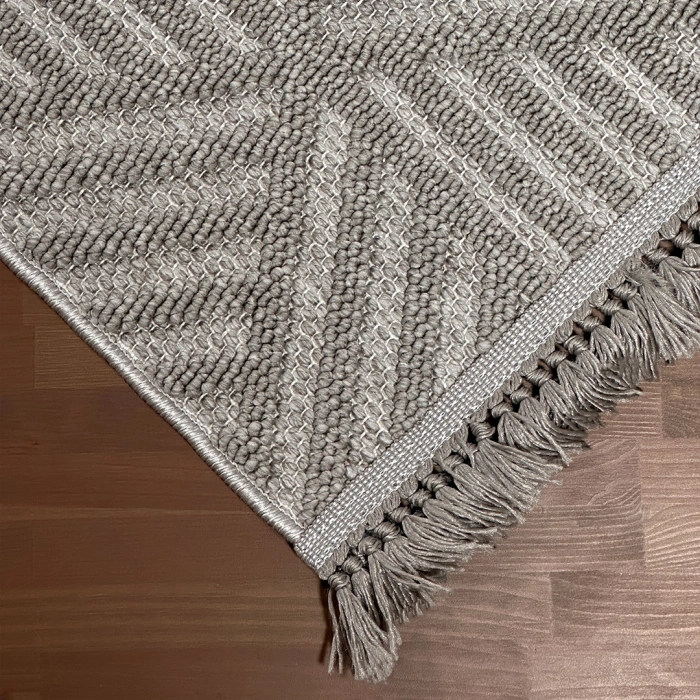 Doha Koleksiyonu Mikrofiber İplik Jüt Taban Lüks Halı