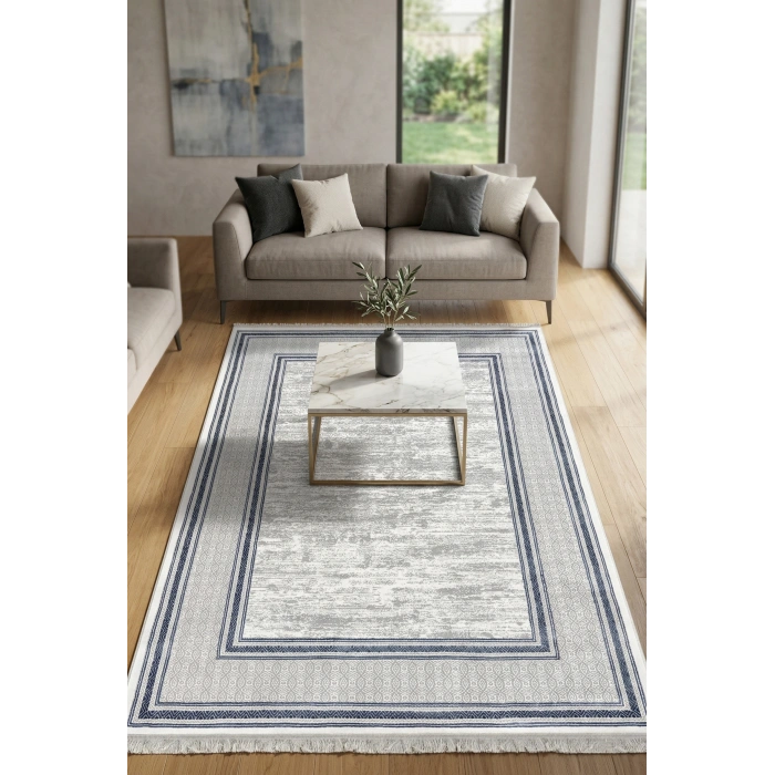 Çırağan Koleksiyonu Mikrofiber İplik Jüt Taban Lüks Halı