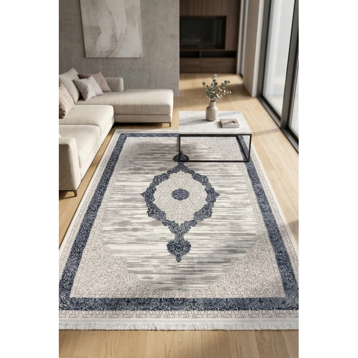 Çırağan Koleksiyonu Mikrofiber İplik Jüt Taban Lüks Halı