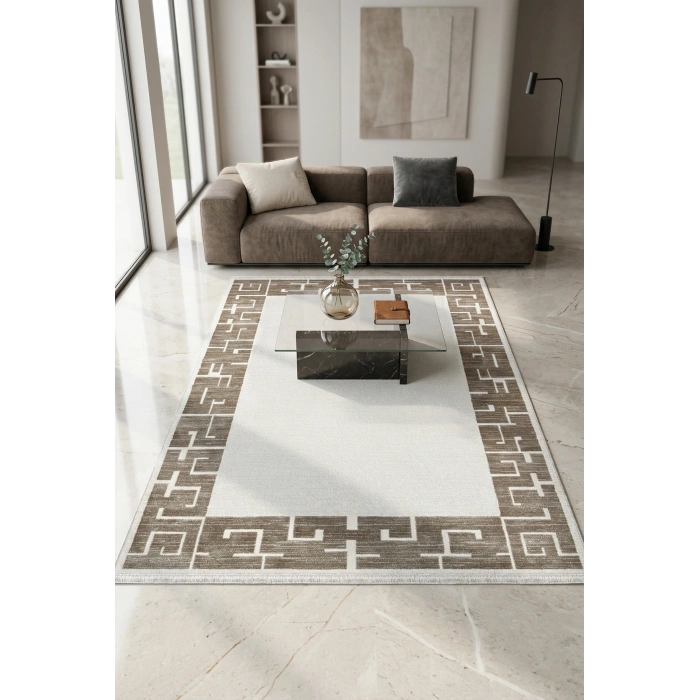 Saloon Koleksiyonu Akrilik İplik Jüt Taban Lüks Halı