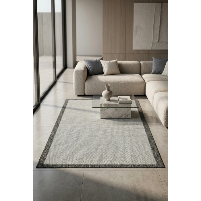 Sunset Koleksiyonu Polyester İplik Jüt Taban Lüks Halı