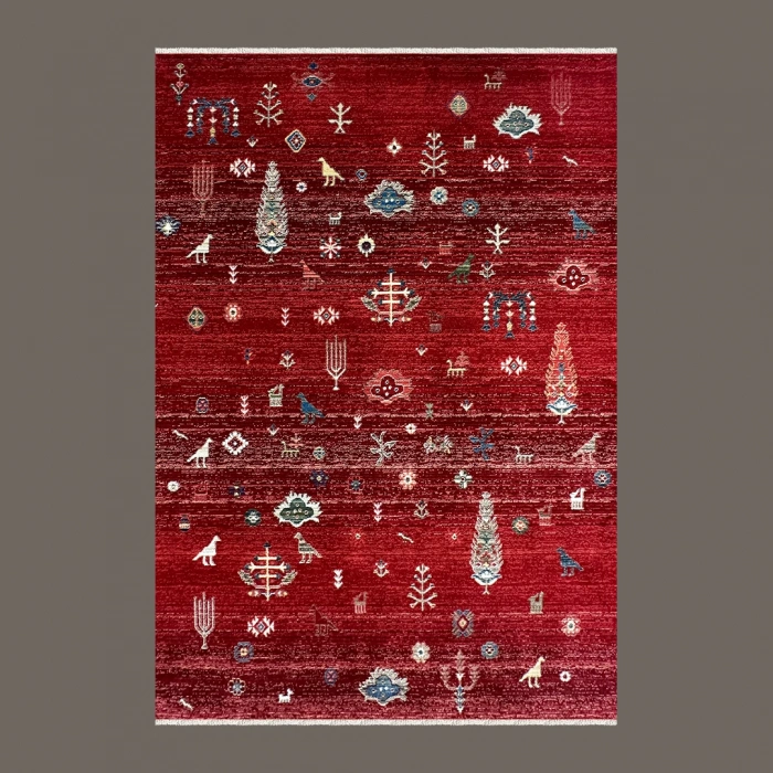 Antique Koleksiyonu Şık ve Dayanıklı Mikrofiber İplik Halı