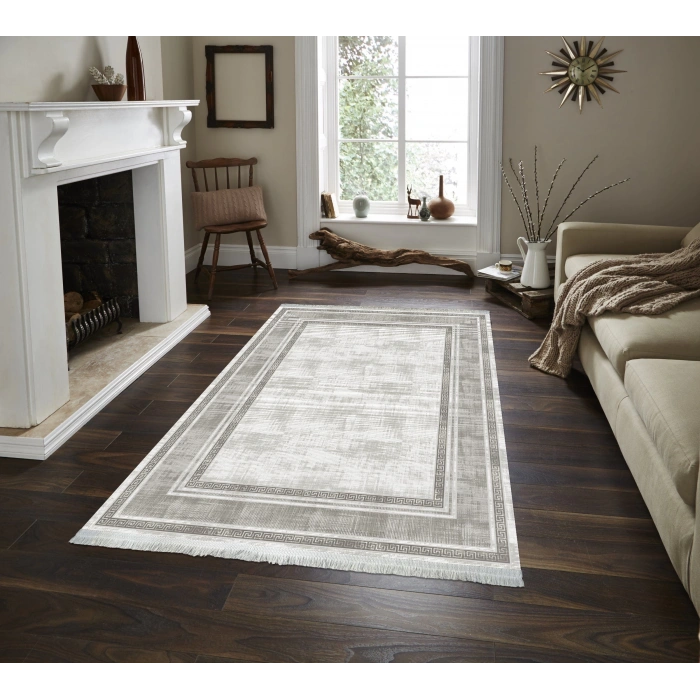 Bamboo Koleksiyonu Akrilik İplik Jüt Taban Halı