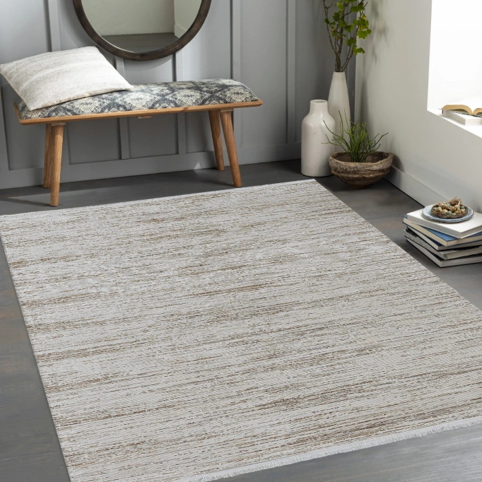 Diamond Koleksiyonu Parlak Görünümlü Mikrofiber İplik Sık Dokuma Halı