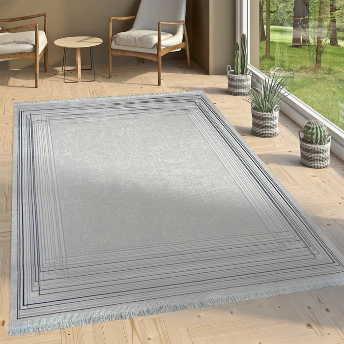 Diamond Koleksiyonu Parlak Görünümlü Mikrofiber İplik Sık Dokuma Halı