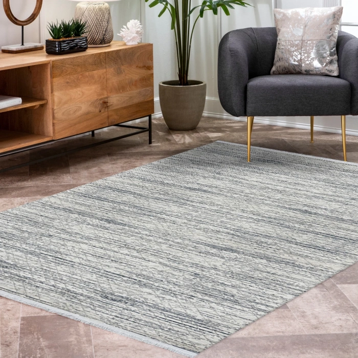 Diamond Koleksiyonu Parlak Görünümlü Mikrofiber İplik Sık Dokuma Halı