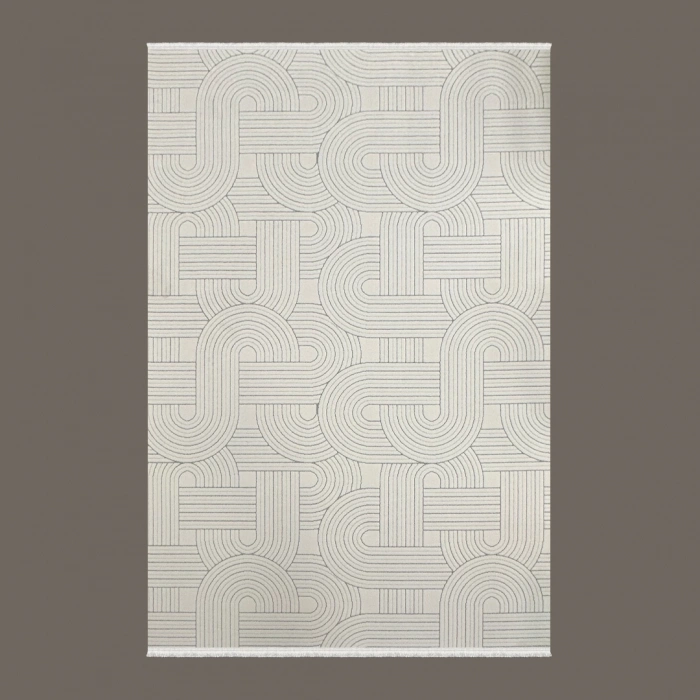 Lavinia Koleksiyonu Modern ve Zarif Desenli Mikrofiber Halı