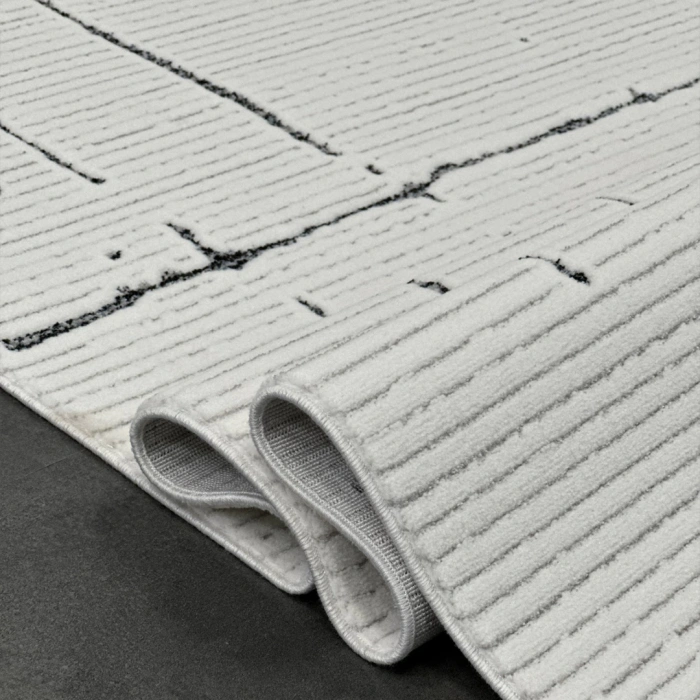 Lavinia Koleksiyonu Modern ve Zarif Desenli Mikrofiber Halı