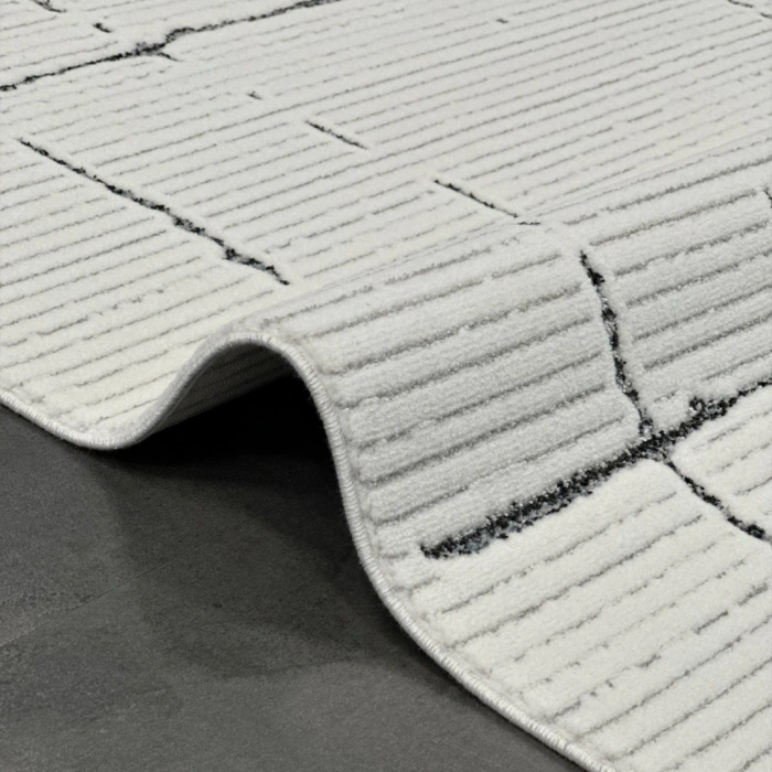 Lavinia Koleksiyonu Modern ve Zarif Desenli Mikrofiber Halı