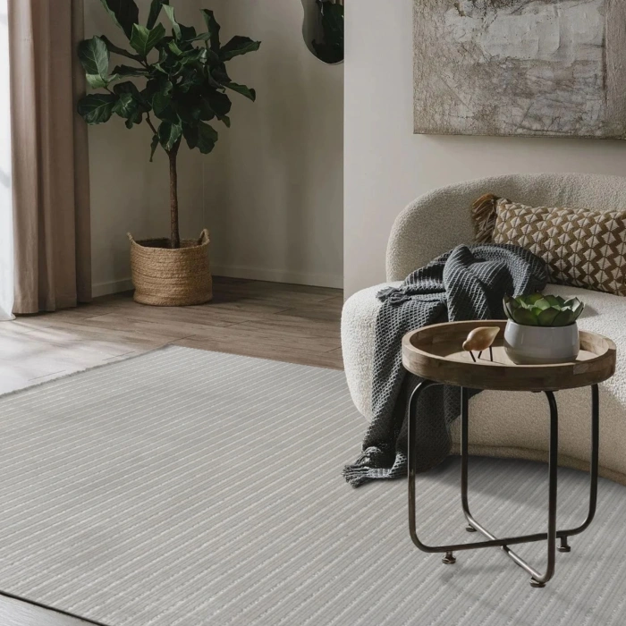 Lavinia Koleksiyonu Modern ve Zarif Desenli Mikrofiber Halı