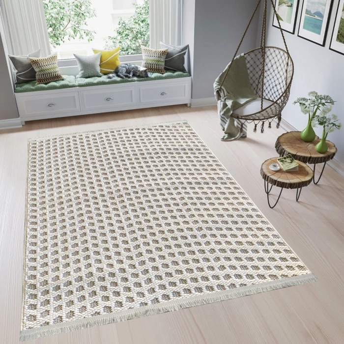 Tual Koleksiyonu Mikrofiber Düğüm İplik Halı