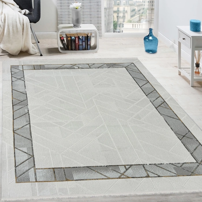 Viola Koleksiyonu Dekoratif Akrilik İplik Pamuk Taban Halı