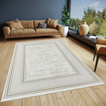 Çırağan Koleksiyonu Mikrofiber İplik Jüt Taban Lüks Halı