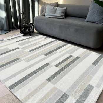 Rumeli Koleksiyonu Akrilik İplik Jüt Taban Lüks Halı