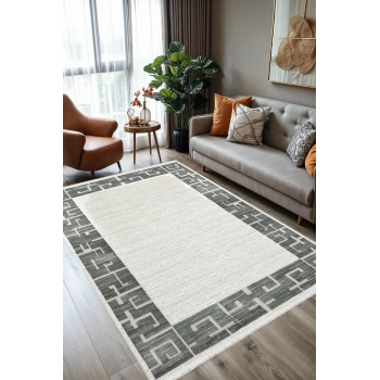 Saloon Koleksiyonu Akrilik İplik Jüt Taban Lüks Halı