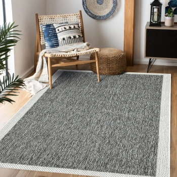 Sunset Koleksiyonu Polyester İplik Jüt Taban Lüks Halı